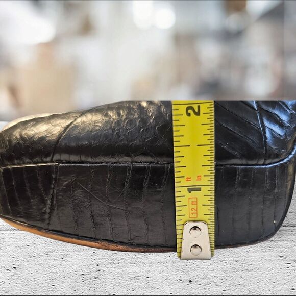 HOUSE of HARLOW 1960 NORA SNAKESKIN PLATFORM STILETTO HEELS  8.5 M- 39EU BLACK - Picture 6 of 16